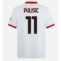 Camiseta AC Milan Christian Pulisic #11 Segunda Equipación Replica 2024-25 mangas cortas